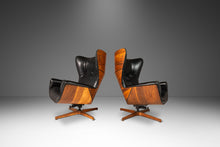 Load image into Gallery viewer, Set of Two Rare George Mulhauser for Plycraft Mr. Chair Wingback Lounge Chairs with Matching Ottomans, USA, c. 1960s-ABT Modern