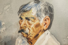 Load image into Gallery viewer, Signed Watercolor "El Equipal" Folk Art Painting by Luis Ricardo Amendolla, Mexico, c. 1980's-ABT Modern