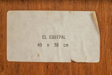 Load image into Gallery viewer, Signed Watercolor "El Equipal" Folk Art Painting by Luis Ricardo Amendolla, Mexico, c. 1980's-ABT Modern