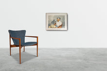 Load image into Gallery viewer, Signed Watercolor "El Equipal" Folk Art Painting by Luis Ricardo Amendolla, Mexico, c. 1980's-ABT Modern