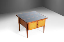 Load image into Gallery viewer, Square End Table / Coffee Table in Cane and Walnut by Jack Cartwright for Founders, USA, c. 1960's-ABT Modern