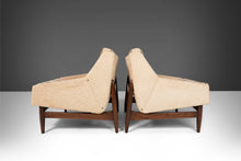 Load image into Gallery viewer, Stunning Set of Two (2) Danish Modern Floating Lounge Chairs Resting on Walnut Frames, 1960s-ABT Modern