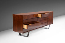 Load image into Gallery viewer, Substantial Mid Century Modern Credenza / Sideboard / Long Dresser on an Angular Steel Base, c. 1970s-ABT Modern