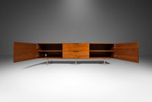 Load image into Gallery viewer, Substantial Mid Century Modern Credenza Sideboard in Walnut in the Manner of George Nelson Herman Miller, USA, c. 1980's-ABT Modern