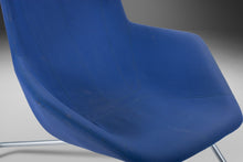 Load image into Gallery viewer, Take a Line for a Walk Lounge Chair w/ Footrest in Blue Fabric by Alfredo Häberli for Moroso, Italy, c. 2000's-ABT Modern