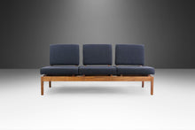 Load image into Gallery viewer, The 'Bel Riposo' Mid Century Style Three (3) Seat Bench / Sofa in Solid Walnut Styled After Jens Risom for Risoms Designs Inc., USA-ABT Modern