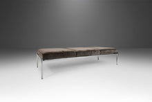 Load image into Gallery viewer, Three Seat Contemporary Bench on Chrome Frame Ilmari Tapiovaara for Stendig, USA, c. 1970's-ABT Modern