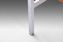 Load image into Gallery viewer, Three Seat Sofa / Bench in Original Orange Upholstery on a Chrome Base After Florence Knoll, c. 1960s-ABT Modern