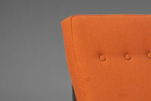 Load image into Gallery viewer, Three Seat Sofa / Bench in Original Orange Upholstery on a Chrome Base After Florence Knoll, c. 1960s-ABT Modern
