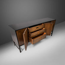 Load image into Gallery viewer, Topaz Ebonized Contoured Walnut Credenza / Cabinet by Mt. Airy for John Stuart, USA, c. 1960s-ABT Modern