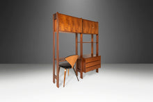 Load image into Gallery viewer, Two (2) Bay Freestanding Wall Unit / Room Divider in Teak, Yugoslavia, c. 1960's-ABT Modern