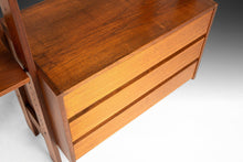 Load image into Gallery viewer, Two (2) Bay Freestanding Wall Unit / Room Divider in Teak, Yugoslavia, c. 1960's-ABT Modern