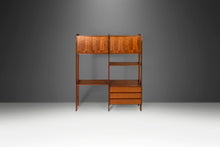 Load image into Gallery viewer, Two (2) Bay Freestanding Wall Unit / Room Divider in Teak, Yugoslavia, c. 1960's-ABT Modern