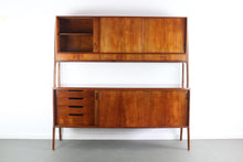 Load image into Gallery viewer, Two Tier Mid Century Modern Sideboard Credenza Hutch In Teak and Oak by Randers Mobelfabrik-ABT Modern