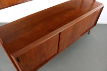 Load image into Gallery viewer, Two Tier Mid Century Modern Sideboard Credenza Hutch In Teak and Oak by Randers Mobelfabrik-ABT Modern