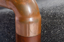 Load image into Gallery viewer, Unique Industrial Brass and Walnut Lounge Chair w/ Gray Tweed Upholstery, USA, c. 1970's-ABT Modern