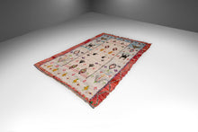Load image into Gallery viewer, Vintage Boucherouite Moroccan Hand-Woven Carpet Rug, Morocco, c. 1960's-ABT Modern