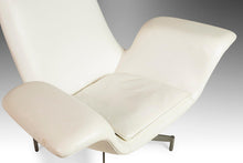 Load image into Gallery viewer, Vintage Dialogue Wing Lounge Chair by HBF in White Leather, c. 1990's-ABT Modern