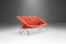 Load image into Gallery viewer, Vintage Italian Modern Sling Sofa with Iron Frame and Original Red Upholstery, Italy, c.1970's-ABT Modern