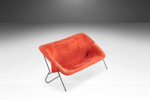Load image into Gallery viewer, Vintage Italian Modern Sling Sofa with Iron Frame and Original Red Upholstery, Italy, c.1970's-ABT Modern