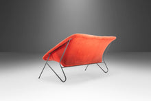 Load image into Gallery viewer, Vintage Italian Modern Sling Sofa with Iron Frame and Original Red Upholstery, Italy, c.1970's-ABT Modern