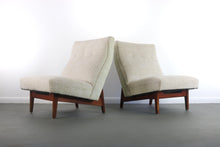 Load image into Gallery viewer, Vintage Jens Risom for Knoll Lounge Chairs in Stunning Original Upholstery on a Walnut Frame-ABT Modern