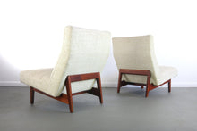 Load image into Gallery viewer, Vintage Jens Risom for Knoll Lounge Chairs in Stunning Original Upholstery on a Walnut Frame-ABT Modern