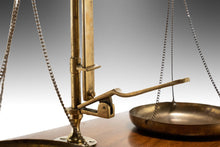 Load image into Gallery viewer, Vintage Table Top Apothecary Scale in Walnut & Brass, c. 1940's-ABT Modern