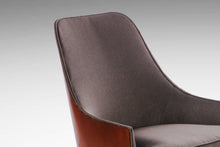 Load image into Gallery viewer, Walnut Bentwood Back Lounge Chair and Ottoman in the Manner of Milo Baughman, USA, c. 1950's-ABT Modern