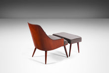 Load image into Gallery viewer, Walnut Bentwood Back Lounge Chair and Ottoman in the Manner of Milo Baughman, USA, c. 1950's-ABT Modern