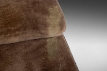 Load image into Gallery viewer, Ward Bennett Scissor Lounge Chair in Original Brown Upholstery on a Striking Chrome Frame, c. 1960s-ABT Modern