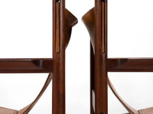 Load image into Gallery viewer, Weekly Rental (Galeria Nara Roesler) - Michel Arnoult Roxinho Sling Lounge Chairs in Leather and Rosewood for Mobilia Contemporanea, Brazil-ABT Modern