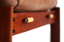 Load image into Gallery viewer, Weekly Rental (Galeria Nara Roesler) - Ottoman in Distressed Leather and Patina'd Rosewood by Percival Lafer-ABT Modern