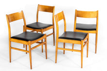 Load image into Gallery viewer, Weekly Rental (Louis Stern Fine Arts) - Set of 4 Mid Century Danish Modern Contoured Honey Oak Dining Chairs-ABT Modern