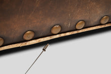 Load image into Gallery viewer, Wingback Writer's Chair and Ottoman by Henredon for Ralph Lauren in Thick Heavy Patinated Leather, USA-ABT Modern