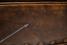 Load image into Gallery viewer, Wingback Writer's Chair and Ottoman by Henredon for Ralph Lauren in Thick Heavy Patinated Leather, USA-ABT Modern