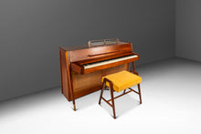 Load image into Gallery viewer, Original Piano Bench in Walnut &amp; Velour for the Baldwin Acrosonic Spinet Piano by Manual Arts, USA, c. 1960s

