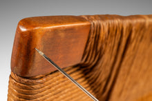 Load image into Gallery viewer, Rare Mid-Century Modern Armchair in Original Condition in Oak &amp; Rush by Mel Smilow for Smilow-Thielle, USA, c. 1950s
