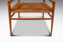 Load image into Gallery viewer, Rare Mid-Century Modern Armchair in Original Condition in Oak &amp; Rush by Mel Smilow for Smilow-Thielle, USA, c. 1950s
