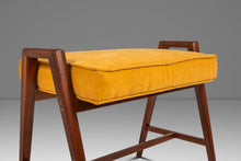 Load image into Gallery viewer, Original Piano Bench in Walnut &amp; Velour for the Baldwin Acrosonic Spinet Piano by Manual Arts, USA, c. 1960s
