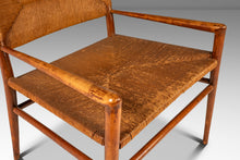 Load image into Gallery viewer, Rare Mid-Century Modern Armchair in Original Condition in Oak &amp; Rush by Mel Smilow for Smilow-Thielle, USA, c. 1950s
