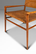 Load image into Gallery viewer, Rare Mid-Century Modern Armchair in Original Condition in Oak &amp; Rush by Mel Smilow for Smilow-Thielle, USA, c. 1950s
