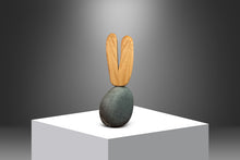 Load image into Gallery viewer, 2-Piece Organic Abstract Modern &quot;V&quot; Sculpture in Solid Soapstone &amp; Ash by Mark Leblanc for Leblanc Studios, USA, c. 2020s
