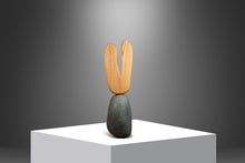 Load image into Gallery viewer, 2-Piece Organic Abstract Modern &quot;V&quot; Sculpture in Solid Soapstone &amp; Ash by Mark Leblanc for Leblanc Studios, USA, c. 2020s
