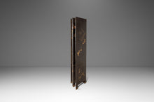 Load image into Gallery viewer, Antique Chinese Black Lacquered Four Panel Folding Screen Room Divider w/ Carved Hardstone, China, c. 1950s-ABT Modern
