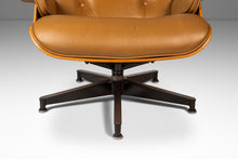 Load image into Gallery viewer, Authentic Eames Lounge Chair Model 670 and Ottoman Model 671 in Original Cognac Leather &amp; White Oak by Herman Miller, USA, c. 2007-ABT Modern
