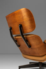 Load image into Gallery viewer, Authentic Eames Lounge Chair Model 670 and Ottoman Model 671 in Original Cognac Leather &amp; White Oak by Herman Miller, USA, c. 2007-ABT Modern
