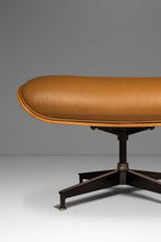 Load image into Gallery viewer, Authentic Eames Lounge Chair Model 670 and Ottoman Model 671 in Original Cognac Leather &amp; White Oak by Herman Miller, USA, c. 2007-ABT Modern
