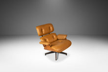 Load image into Gallery viewer, Authentic Eames Lounge Chair Model 670 and Ottoman Model 671 in Original Cognac Leather &amp; White Oak by Herman Miller, USA, c. 2007-ABT Modern
