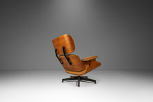 Load image into Gallery viewer, Authentic Eames Lounge Chair Model 670 and Ottoman Model 671 in Original Cognac Leather &amp; White Oak by Herman Miller, USA, c. 2007-ABT Modern
